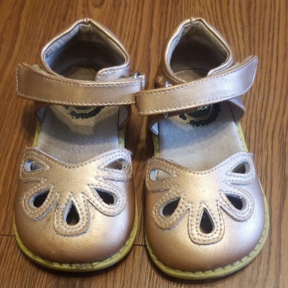 Livie & Luca Rose gold shoes